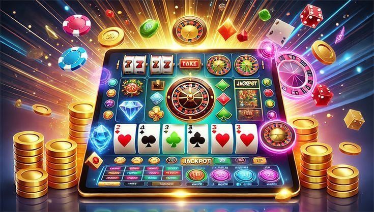 Tim ayu slot bekerja di kantor modern dengan peralatan teknologi canggih